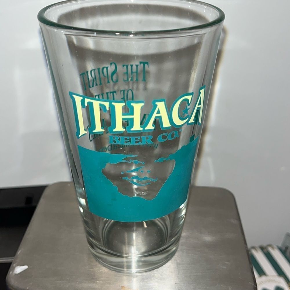 Collectable Ithaca Beer Co The Spirit Finger Lakes New York Pint Brewery Glass